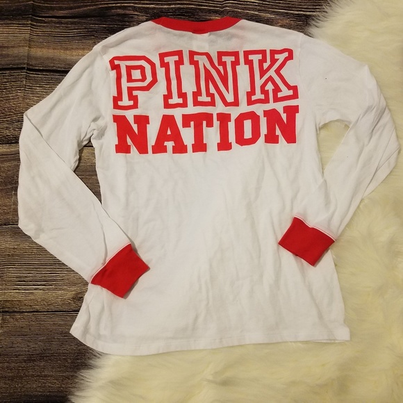 PINK Victoria's Secret Tops - 🌻 NWOT Pink Nation Print Long Sleeves Shirt